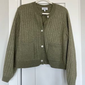 Wool Cardigan Sweater